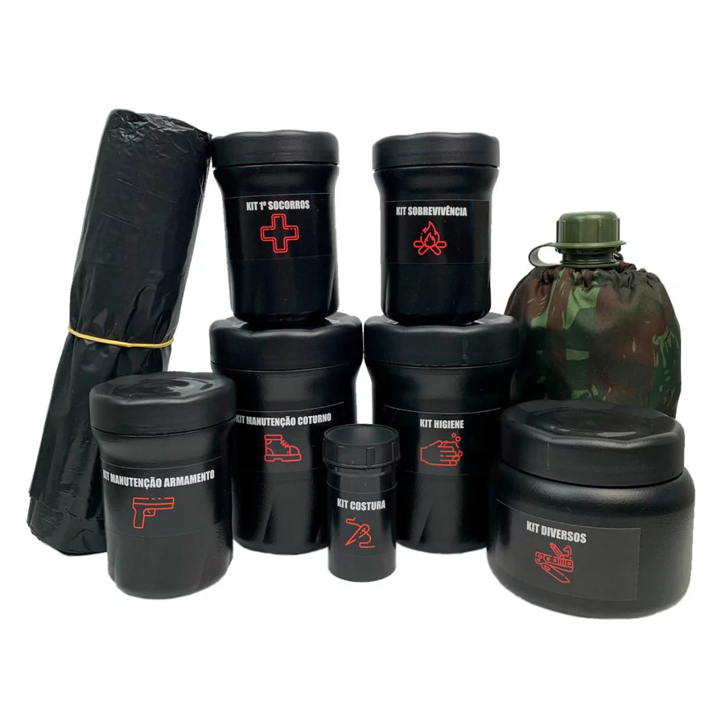 Kit Sobrevivência Use Militar + de 120 Itens